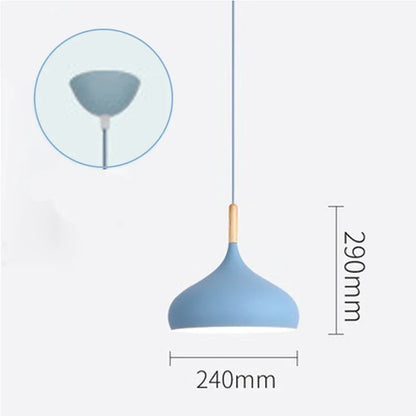 Nordic Wooden Chandelier - LED Pendant Light for Bedroom  Living Room - ZOOMNSTORE