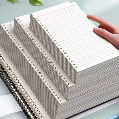 Notebook Refill Paper - A4 B5 A5 Loose Leaf Binder Sheets Grid Lined Blank Writing Pads - ZOOMNSTORE