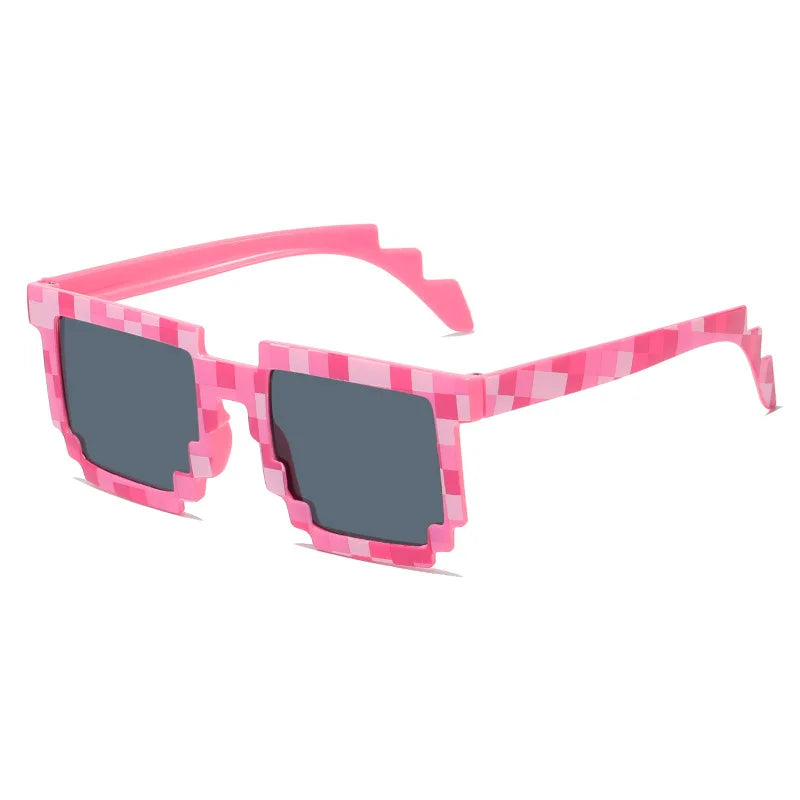 Novelty Pixel Sunglasses - Fashion Creeper Glasses for Boys  Girls - ZOOMNSTORE