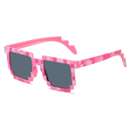 Novelty Pixel Sunglasses - Fashion Creeper Glasses for Boys  Girls - ZOOMNSTORE
