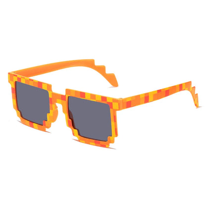 Novelty Pixel Sunglasses - Fashion Creeper Glasses for Boys  Girls - ZOOMNSTORE