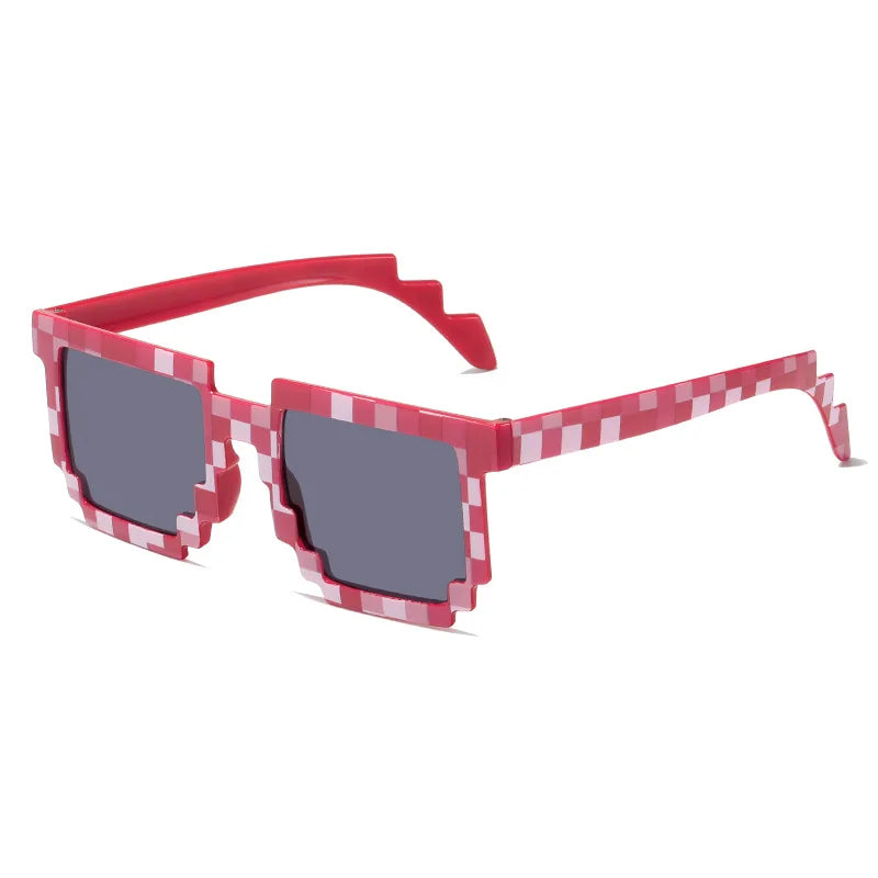 Novelty Pixel Sunglasses - Fashion Creeper Glasses for Boys  Girls - ZOOMNSTORE