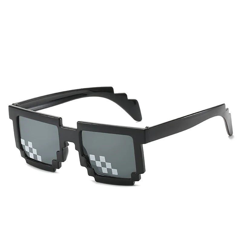 Novelty Pixel Sunglasses - Fashion Creeper Glasses for Boys  Girls - ZOOMNSTORE