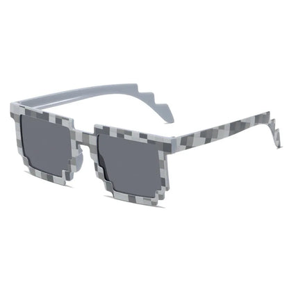 Novelty Pixel Sunglasses - Fashion Creeper Glasses for Boys  Girls - ZOOMNSTORE