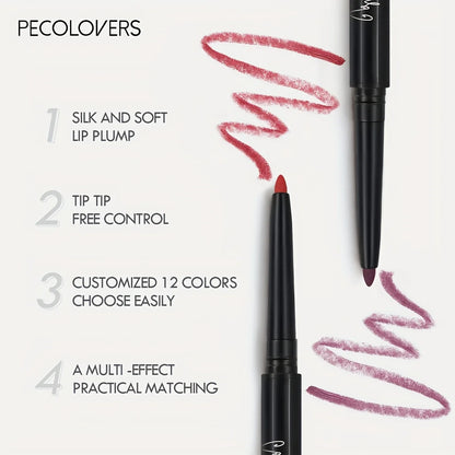 Nude Brown Lip Liner Pencil - Waterproof Matte Lip Contour Makeup - ZOOMNSTORE