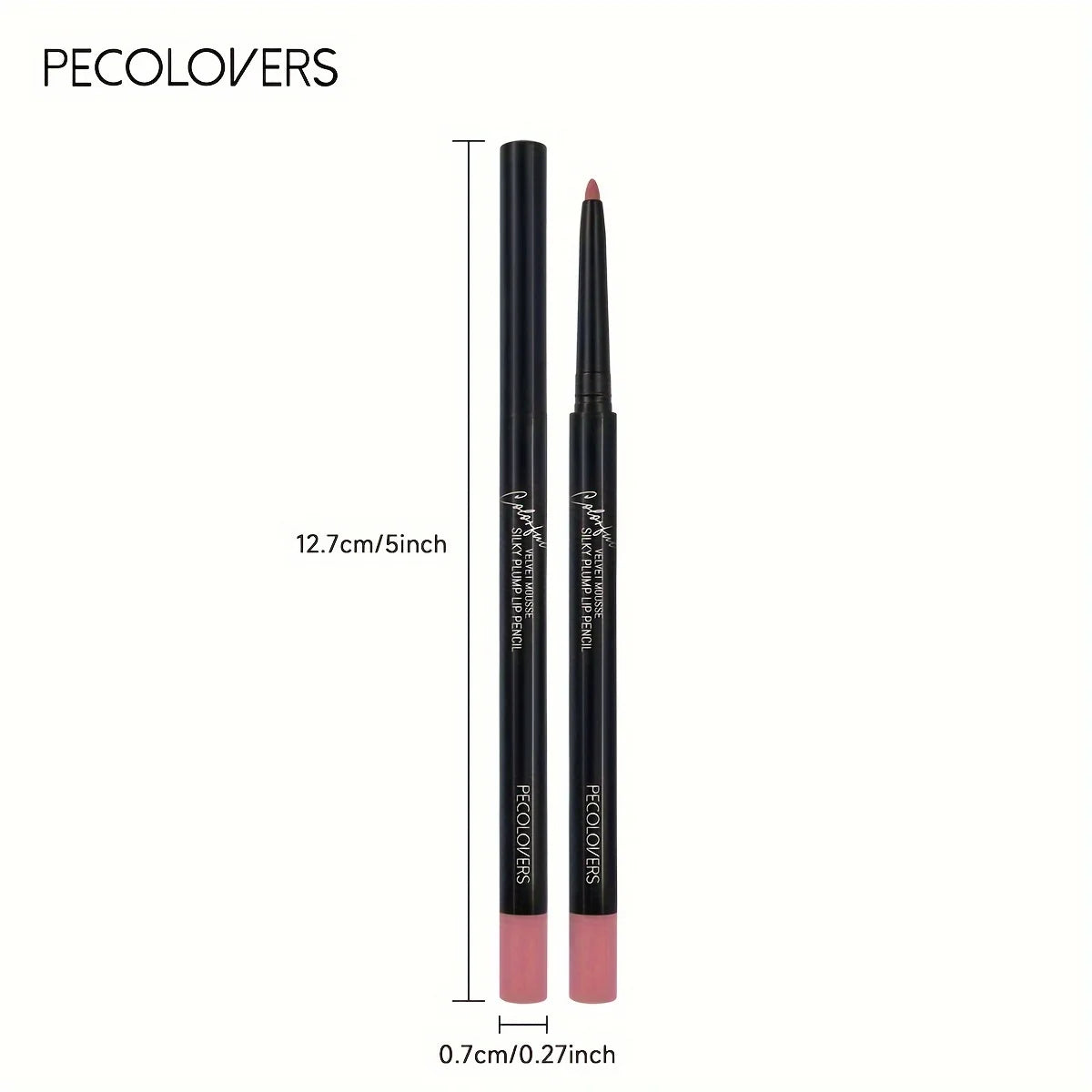 Nude Brown Lip Liner Pencil - Waterproof Matte Lip Contour Makeup - ZOOMNSTORE