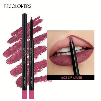 Nude Brown Lip Liner Pencil - Waterproof Matte Lip Contour Makeup - ZOOMNSTORE