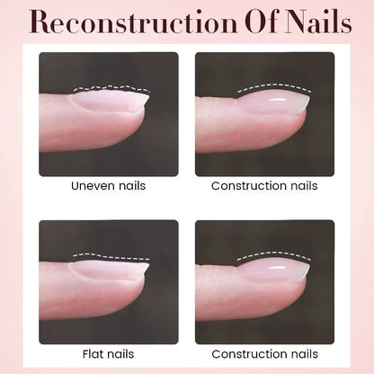 Nude Crystal Rubber Base Gel - 7ml Semi-Permanent Soak Off UV LED Nail Varnish - ZOOMNSTORE
