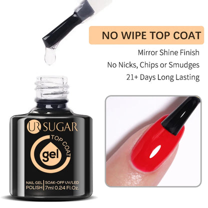 Nude Crystal Rubber Base Gel - 7ml Semi-Permanent Soak Off UV LED Nail Varnish - ZOOMNSTORE