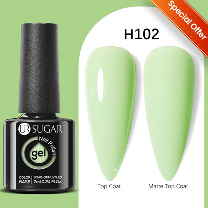 Nude Crystal Rubber Base Gel - 7ml Semi-Permanent Soak Off UV LED Nail Varnish - ZOOMNSTORE