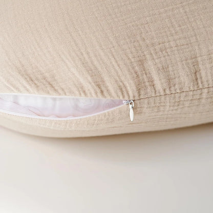 2PCS/set Nursing Pillow Cover for Breastfeeding Pillows Ultra-Soft Muslin Cotton Baby Nursing Pillow Fits Newborn Feeding Pillow - ZOOMNSTORE