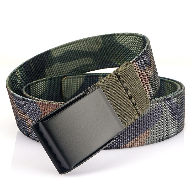 Nylon Belt - Double Face Metal Buckle Canvas Strap | Unisex Casual Wear - ZOOMNSTORE