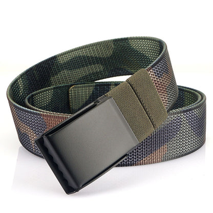 Nylon Belt - Double Face Metal Buckle Canvas Strap | Unisex Casual Wear - ZOOMNSTORE