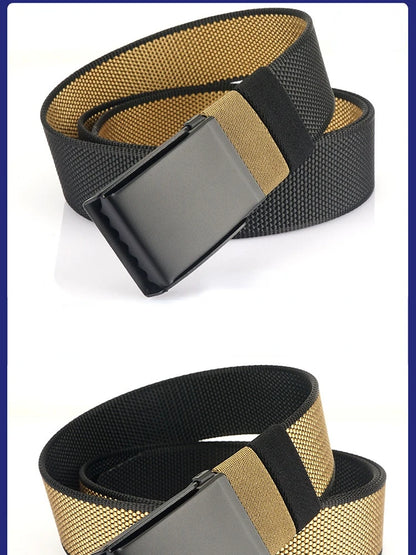 Nylon Belt - Double Face Metal Buckle Canvas Strap | Unisex Casual Wear - ZOOMNSTORE