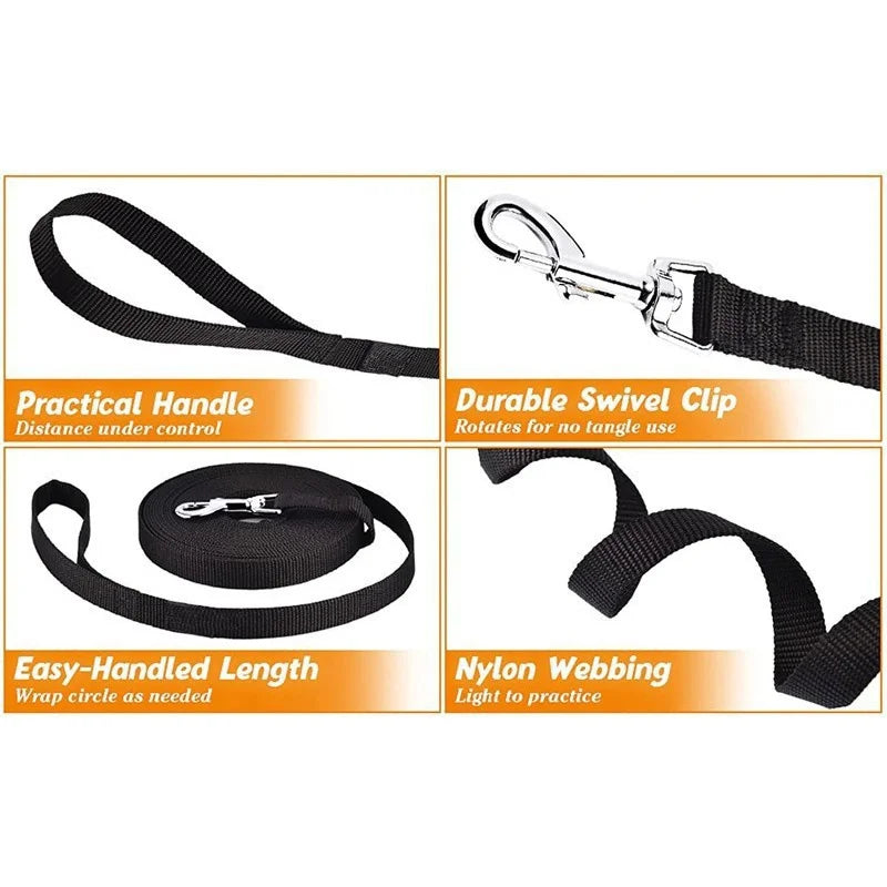 Nylon Dog Leash - Adjustable Length for Small to Medium Dogs and Cats - ZOOMNSTORE