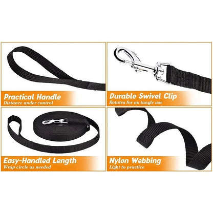 Nylon Dog Leash - Adjustable Length for Small to Medium Dogs and Cats - ZOOMNSTORE