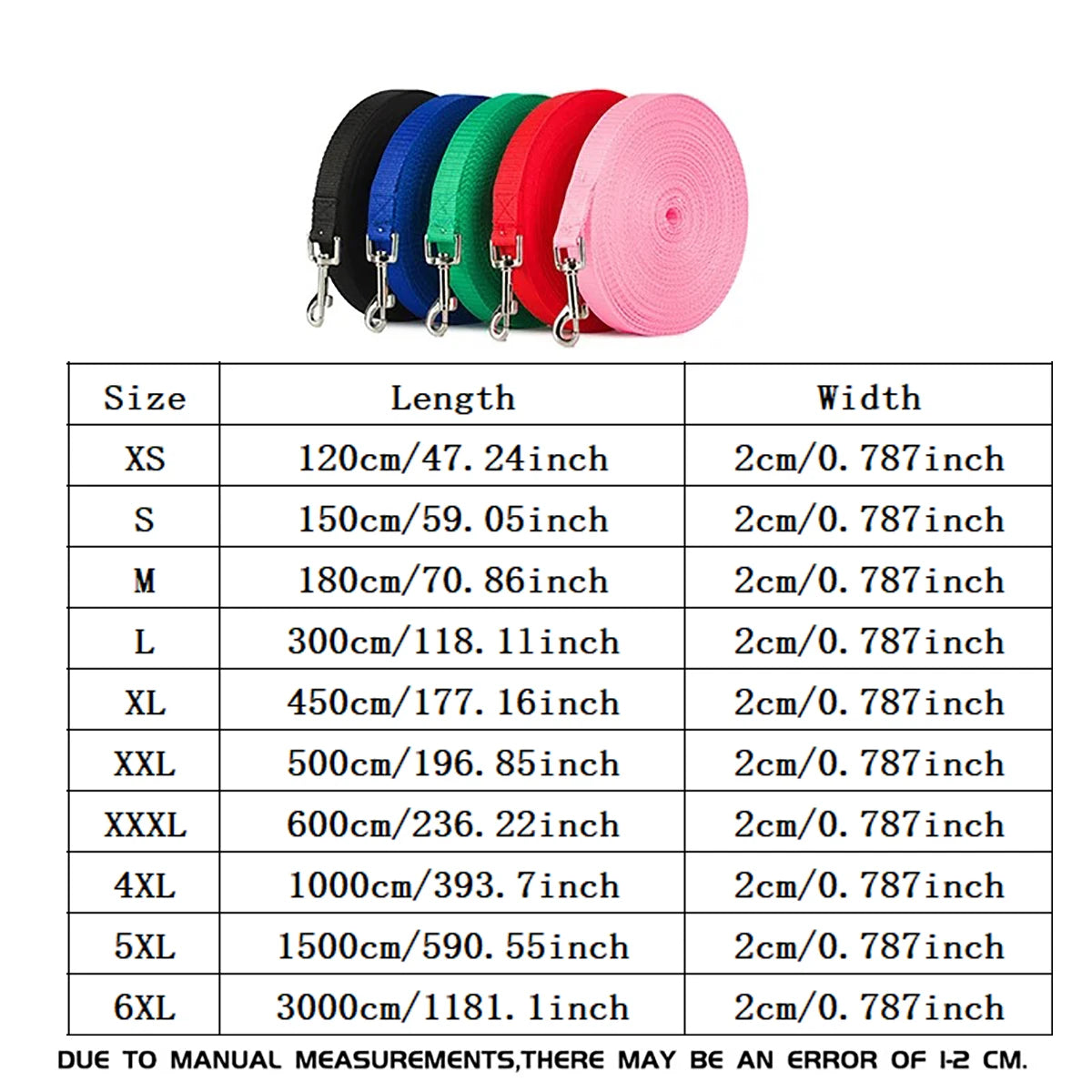 Nylon Dog Training Leash - 15M to 30M Long Pet Lead for Small  Large Dogs - ZOOMNSTORE