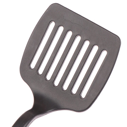 Nylon Kitchen Utensil Set – 6Pcs Non Stick Cooking Tools Black Spatula Ladle Spoon - ZOOMNSTORE