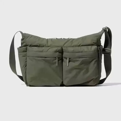 Nylon Messenger Bag – Women Shoulder Bag | Large Tote Purse With Zipper Closure - ZOOMNSTORE