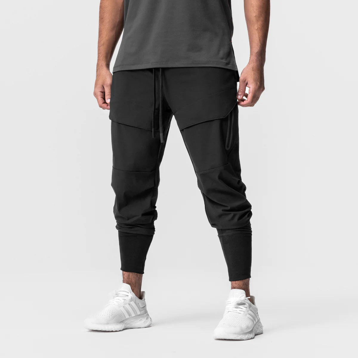2025 New Men's Cargo Pants Summer Thin Loose Quick-Drying Elastic Leggings Running Training Sweatpants Casual Trend Trousers