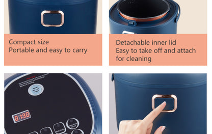 Multi-Voltage Rice Cooker - 2L Car  Home Use for Travel 12V 24V 110V 220V