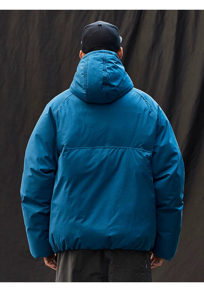 Winter Ski Parka Jacket Men Women Fashion Loose Padded Cotton Hooded Jacket Cityboy Streetwear Hoody Parkas Coat Outerwear