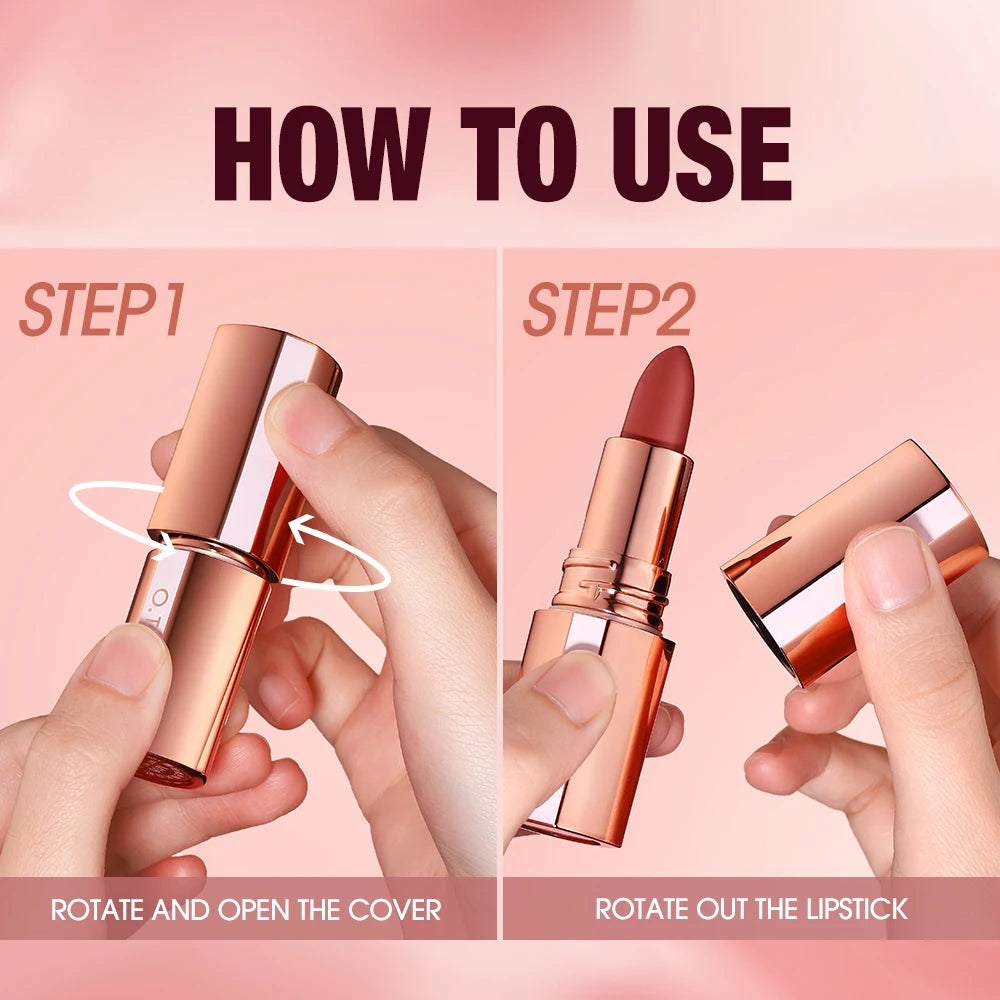 OTWOO Matte Lipstick - Long Lasting Waterproof Velvet Lip Tint - ZOOMNSTORE