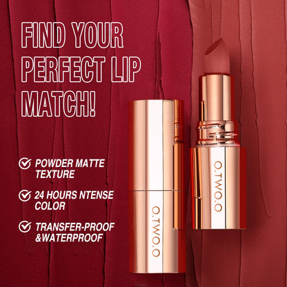 OTWOO Matte Lipstick - Long Lasting Waterproof Velvet Lip Tint - ZOOMNSTORE