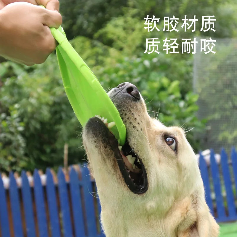 OUZEY Bite Resistant Dog Flying Disc - Interactive Training Toy for Pets - ZOOMNSTORE