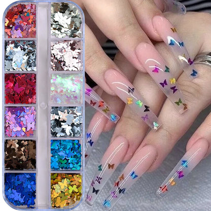 Ocean Gold Nail Art Charms - 3D Shell Seahorse Starfish Pearl Gems Studs - ZOOMNSTORE