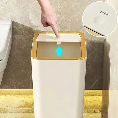 Odor Proof Trash Can - Modern Leakproof Kitchen  Bathroom Bin - ZOOMNSTORE