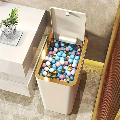 Odor Proof Trash Can - Modern Leakproof Kitchen  Bathroom Bin - ZOOMNSTORE