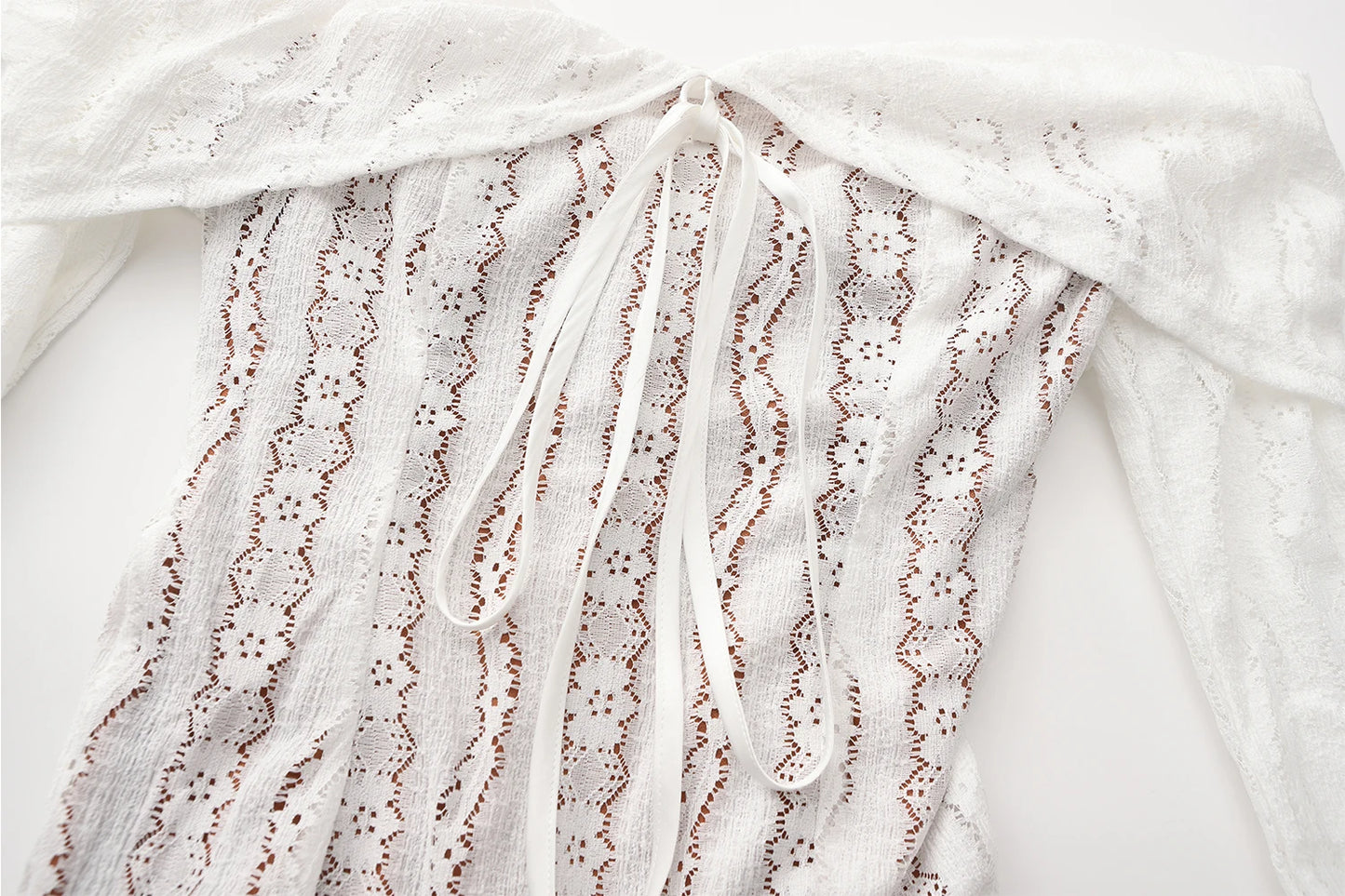 Off Shoulder Bodycon Dress - Elegant Lace Maxi Dress With Long Sleeve | Autumn Party - ZOOMNSTORE