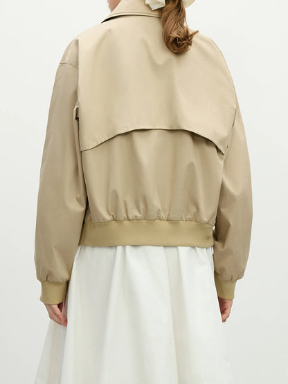 Retro Off-Shoulder Casual Jacket - Spring 2025 Workwear Style - ZOOMNSTORE