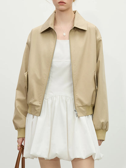 Retro Off-Shoulder Casual Jacket - Spring 2025 Workwear Style - ZOOMNSTORE