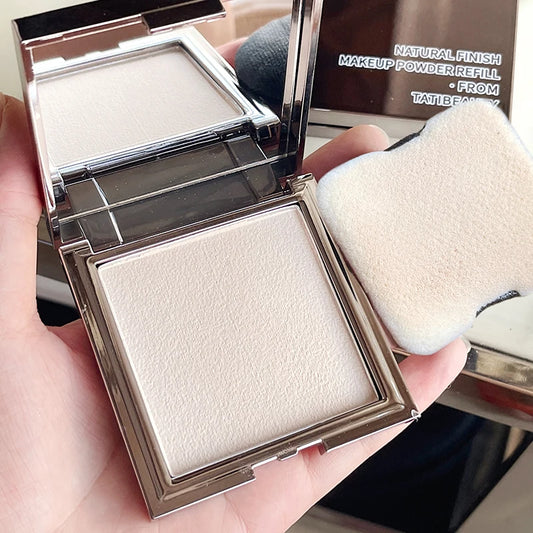 TATIBEAUTY Soft Focus Setting Powder - Small Silver Block Oil Control Loose Powder - ZOOMNSTORE