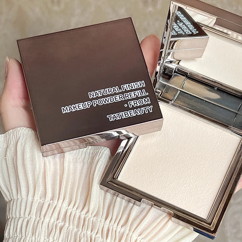 TATIBEAUTY Soft Focus Setting Powder - Small Silver Block Oil Control Loose Powder - ZOOMNSTORE