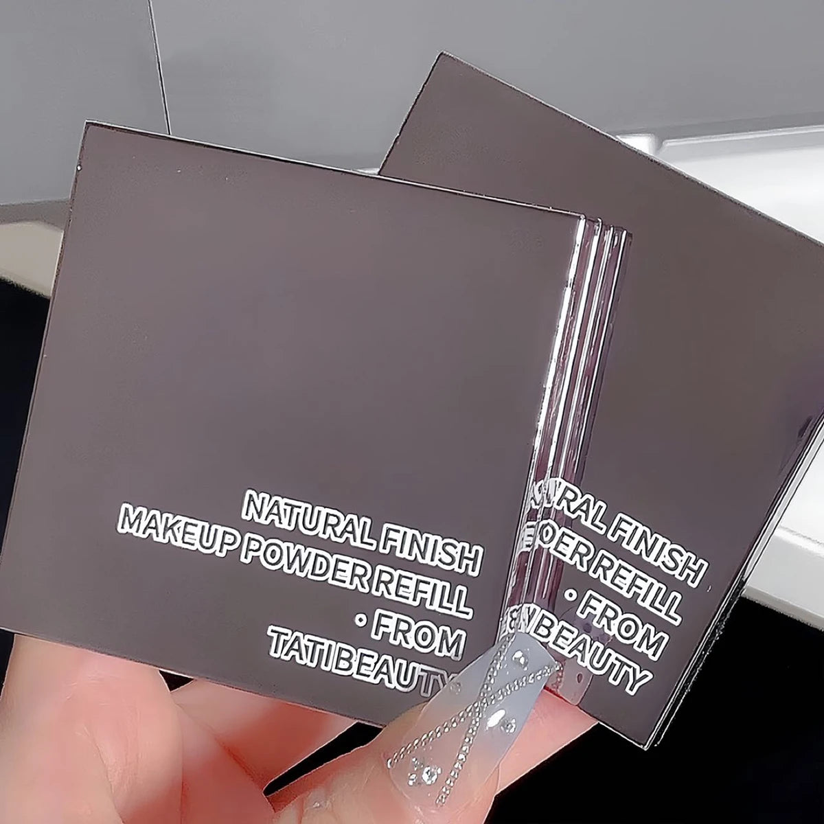 TATIBEAUTY Soft Focus Setting Powder - Small Silver Block Oil Control Loose Powder - ZOOMNSTORE