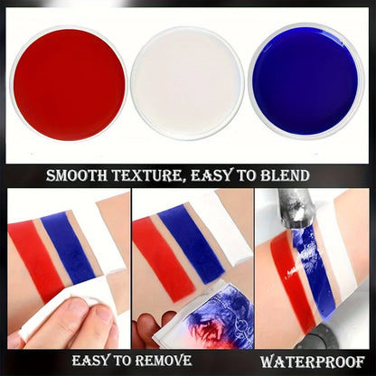 30G Professional Oil Face Paint Body Paint children's Caritas Body Makeup for Halloween Christmas Masquerade Party Cosplay - ZOOMNSTORE