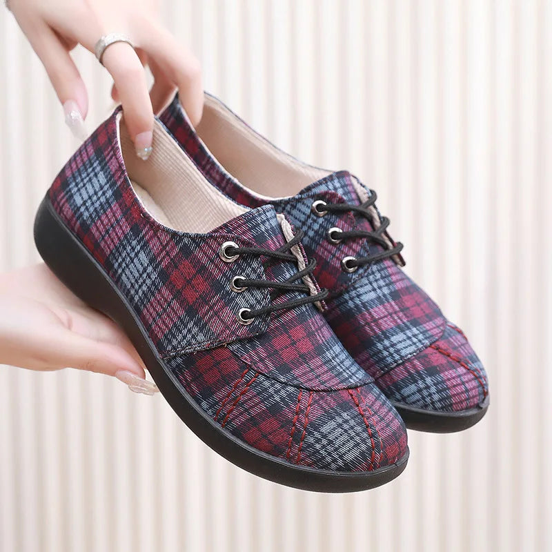 Old Beijing Cloth Shoes – Women's Comfortable Canvas Flats for Spring & Summer - ZOOMNSTORE