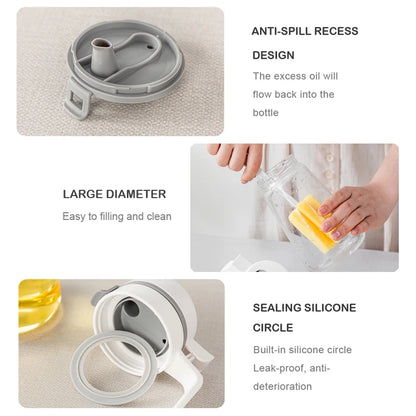 Olive Oil Dispenser Bottle - Auto Flip Glass Kitchen Container Leakproof for Cooking Oil Soy Sauce Coffee Syrup - ZOOMNSTORE