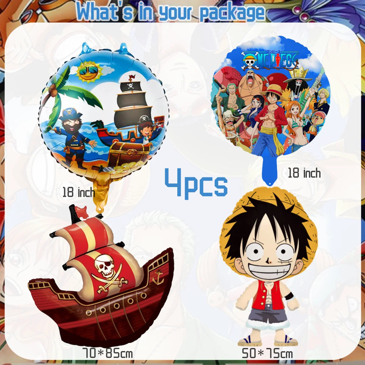 One Piece Birthday Party Supplies - Luffy Zoro Disposable Tableware  Decorations - ZOOMNSTORE