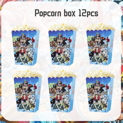 One Piece Birthday Party Set - Luffy Disposable Tableware  Candy Box for Kids - ZOOMNSTORE