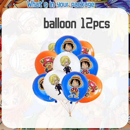 One Piece Birthday Party Supplies - Luffy Zoro Disposable Tableware  Decorations - ZOOMNSTORE