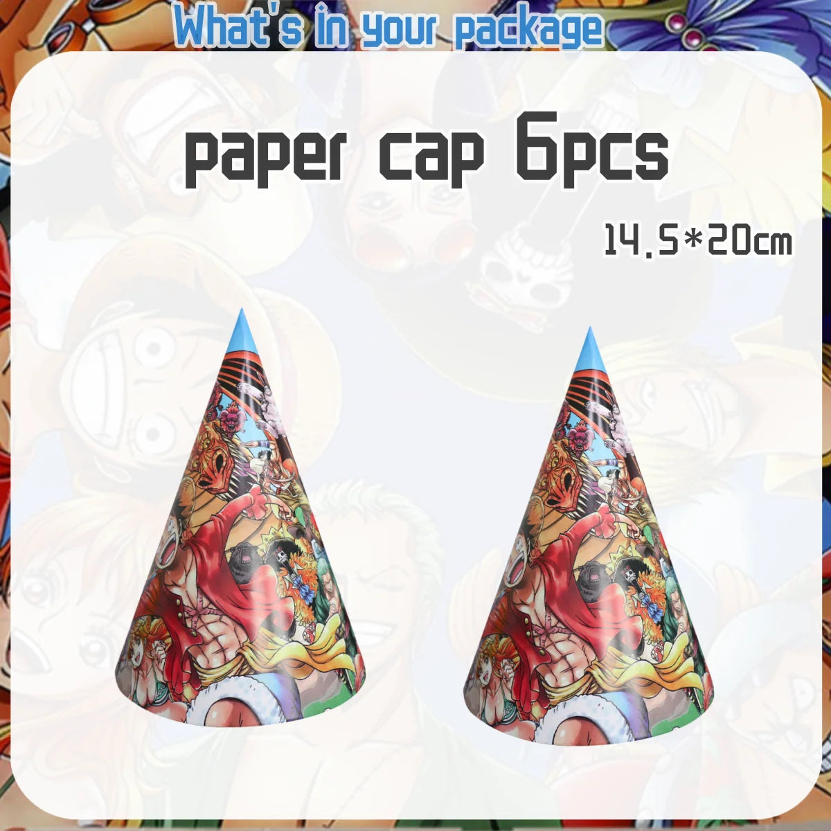 One Piece Birthday Party Supplies - Luffy Zoro Disposable Tableware  Decorations - ZOOMNSTORE