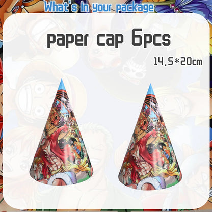 One Piece Birthday Party Supplies - Luffy Zoro Disposable Tableware  Decorations - ZOOMNSTORE