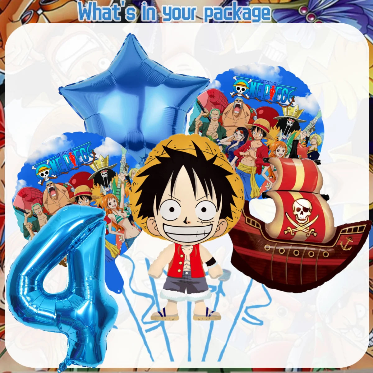 One Piece Birthday Party Supplies - Luffy Zoro Disposable Tableware  Decorations - ZOOMNSTORE