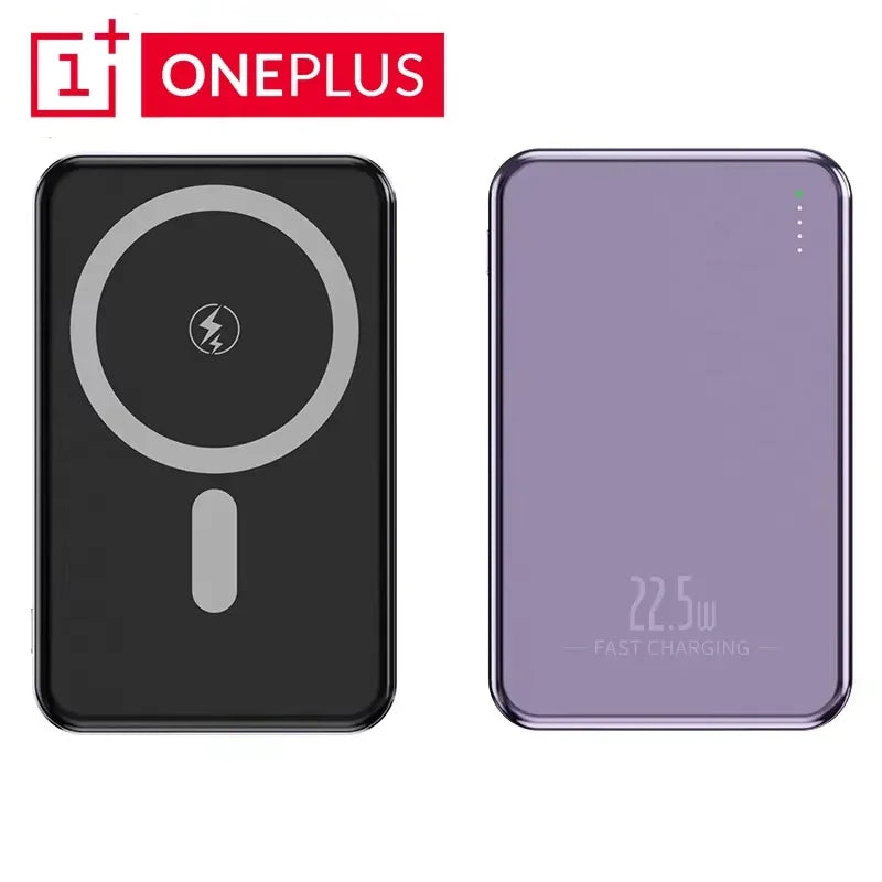 OnePlus 50000mAh Magnetic Power Bank Magnet Wireless Ultra Slim Fast Charge Auxiliary Battery Charging For IPhone Samsung Xiaomi - ZOOMNSTORE