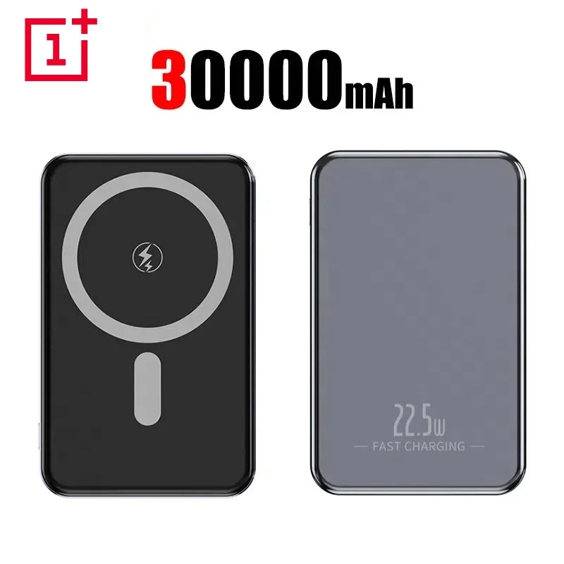 OnePlus 50000mAh Magnetic Power Bank Magnet Wireless Ultra Slim Fast Charge Auxiliary Battery Charging For IPhone Samsung Xiaomi - ZOOMNSTORE