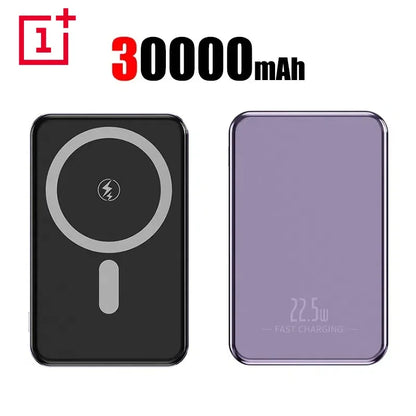 OnePlus 50000mAh Magnetic Power Bank Magnet Wireless Ultra Slim Fast Charge Auxiliary Battery Charging For IPhone Samsung Xiaomi - ZOOMNSTORE